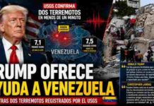 Trump ofrece apoyo a Venezuela tras sismos