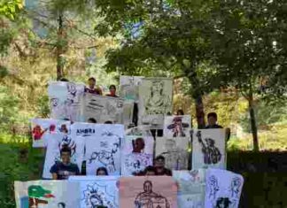 Guerrilla visual llega al Bachillerato Integral de Santa María Alotepec
