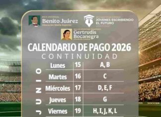 Anuncian calendario de pagos para beneficiarios de Becas Bienestar